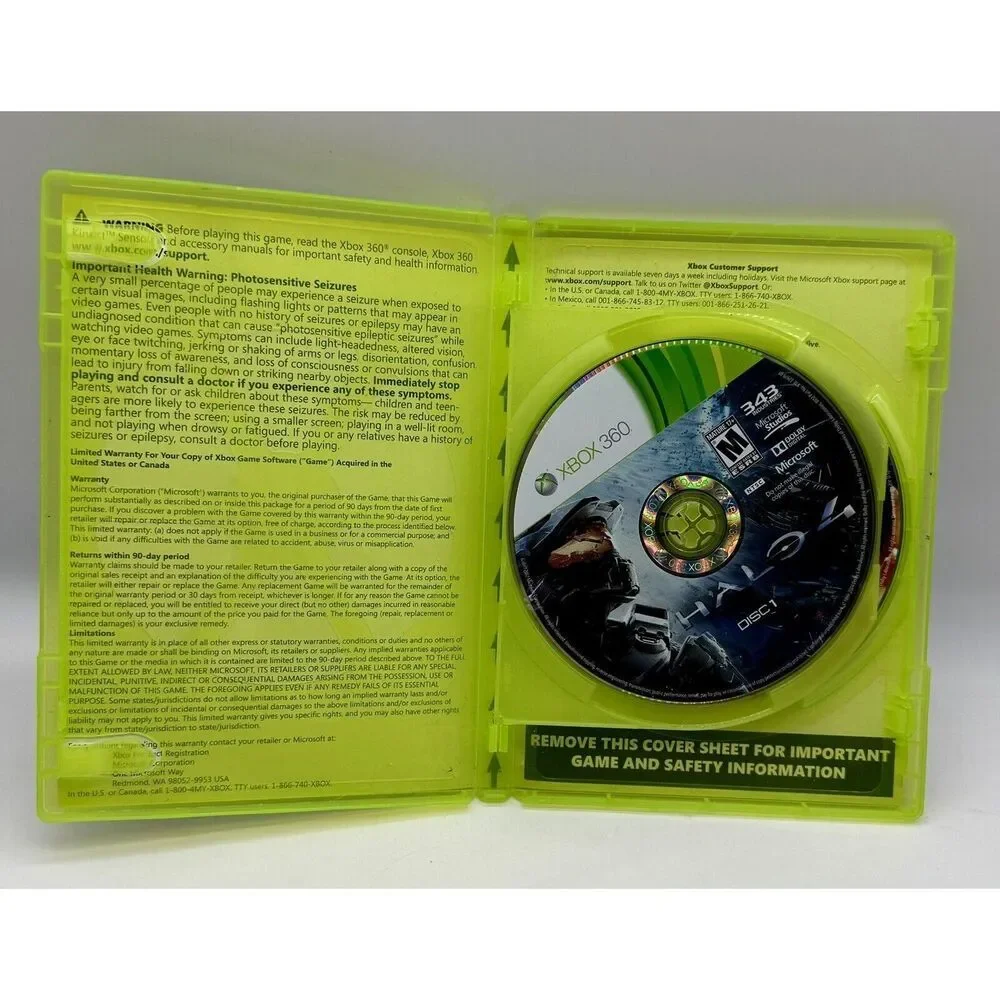 Halo 4 - Xbox 360 - 2 Disc Set - Includes‎ Gaming And Case